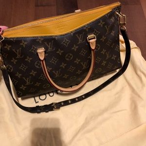 Louis Vuitton pallas monogram canvas shoulder bag
